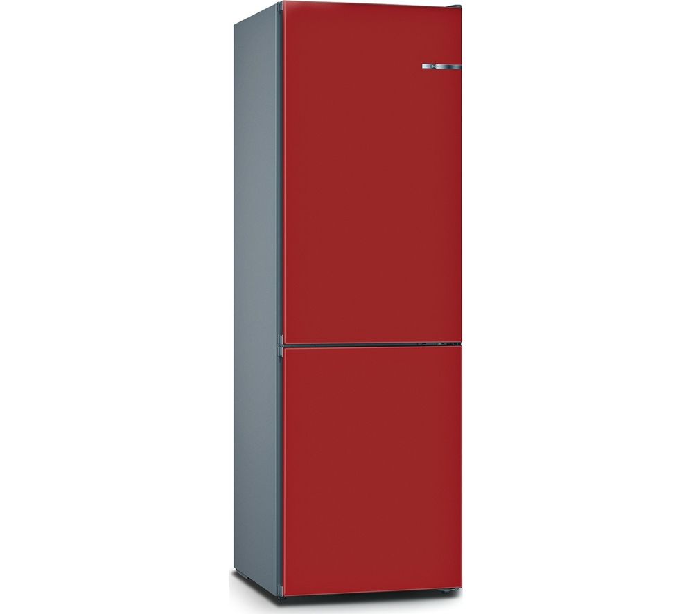 BOSCH Serie 4 Vario Style KGN36IJ3AG 60/40 Fridge Freezer – Cherry Red, Red