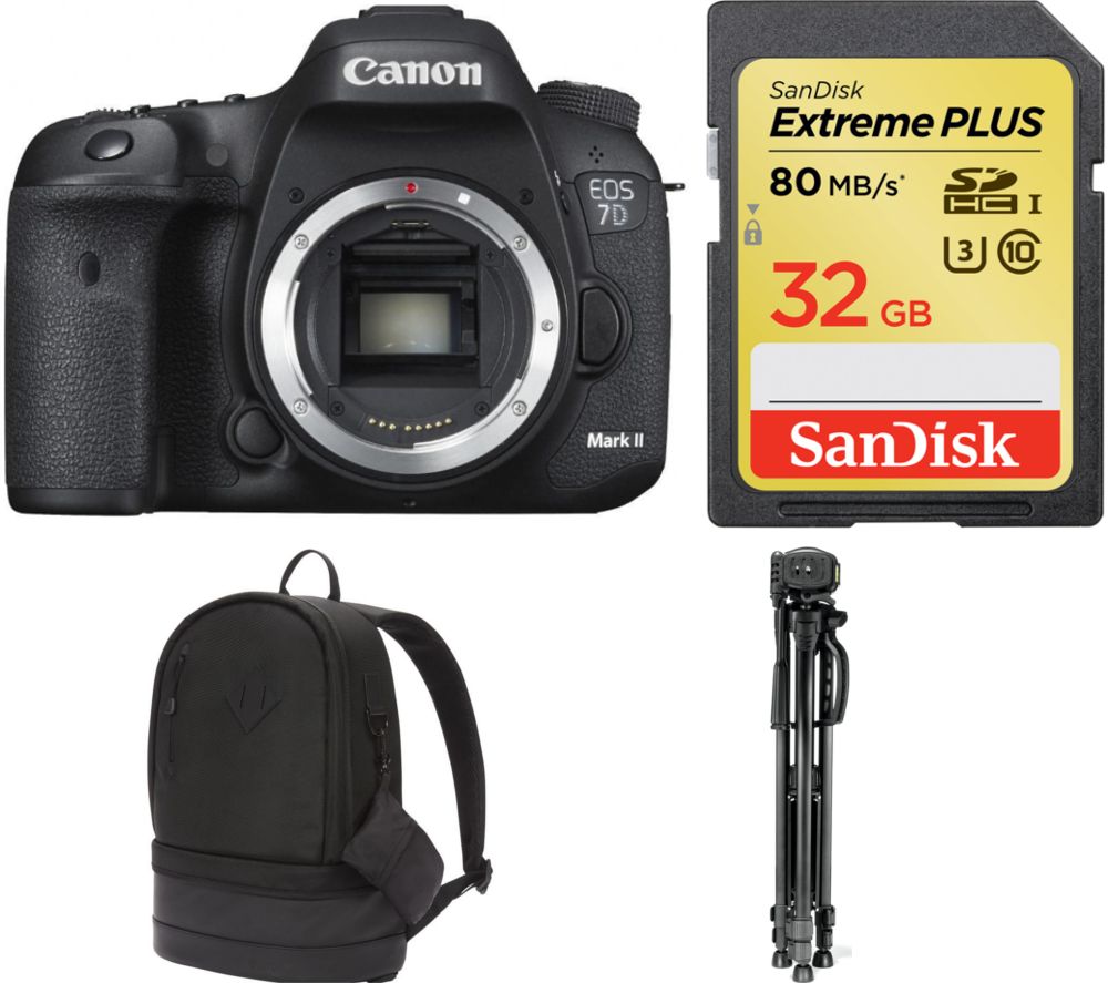 CANON EOS 7D Mark II DSLR Camera & Accessories Bundle