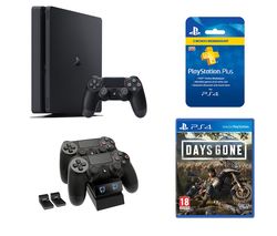SONY PlayStation 4, Days Gone, Twin Docking Station & PlayStation Plus Bundle - 1 TB
