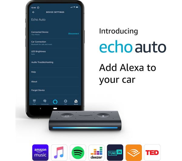  Certified Refurbished Echo Auto- Hands-free Alexa in your car  with your phone :  Devices & Accessories