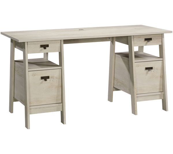 Teknik Executive Trestle Desk Chalked Chestnut