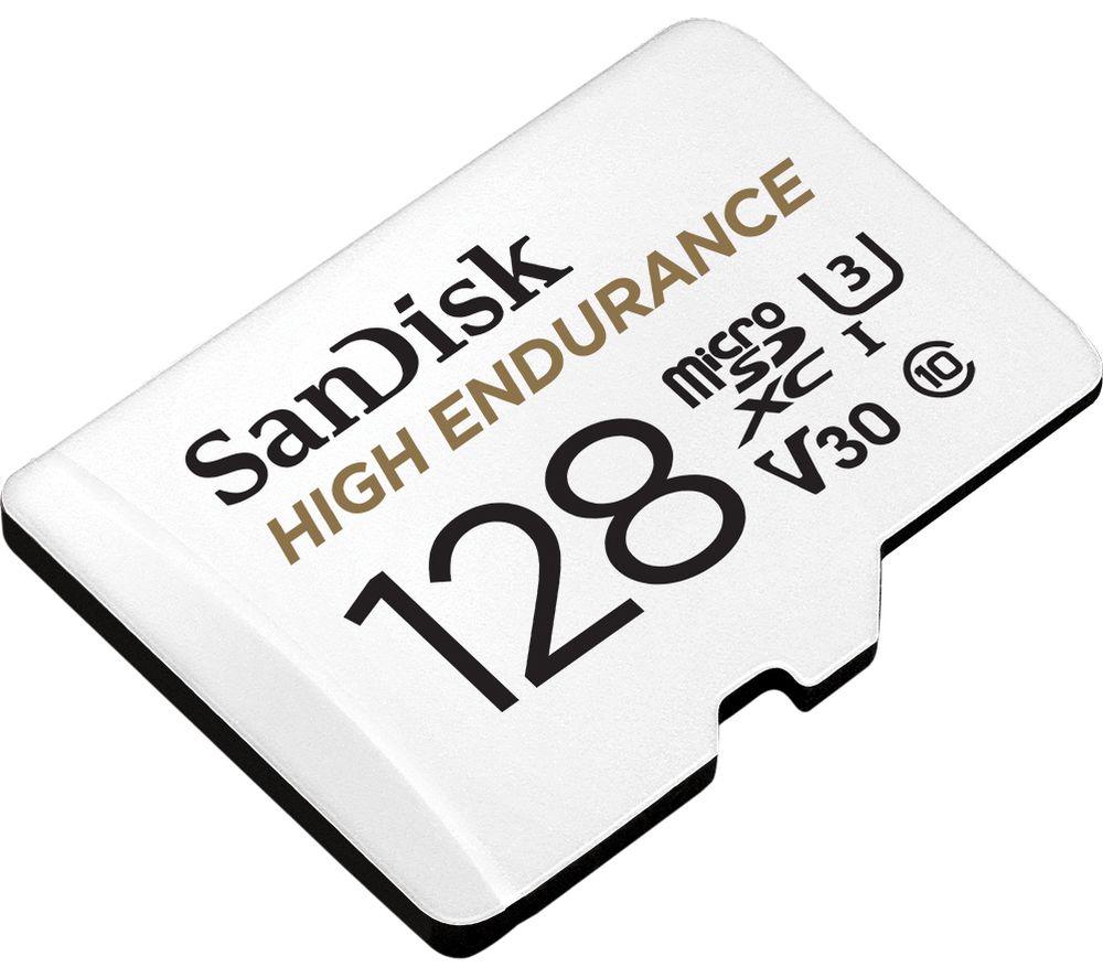 SANDISK High Endurance Class 10 microSDXC Memory Card - 128 GB