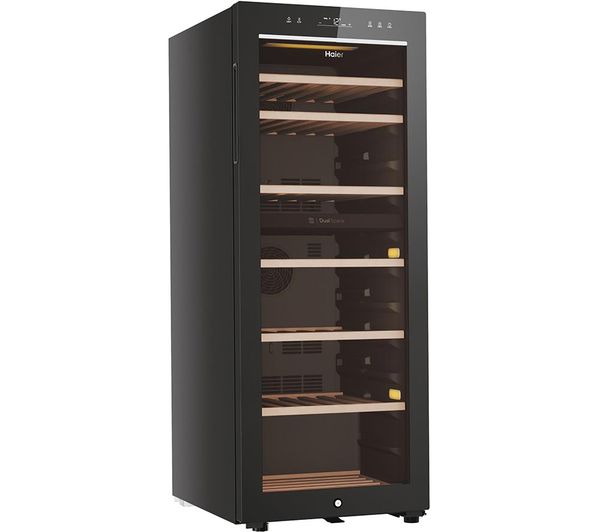 Buy Haier Hws77gdau1 Dual Zone Wine Cooler Black Free Delivery Currys