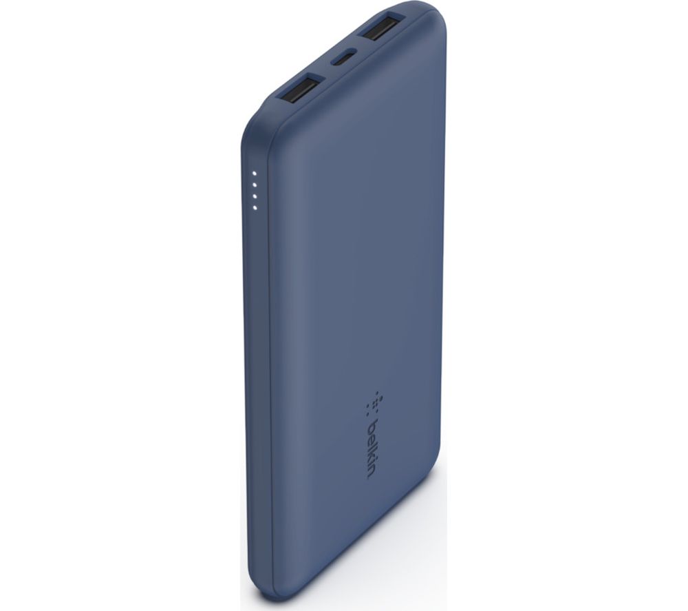 10000 mAh Portable Power Bank - Blue