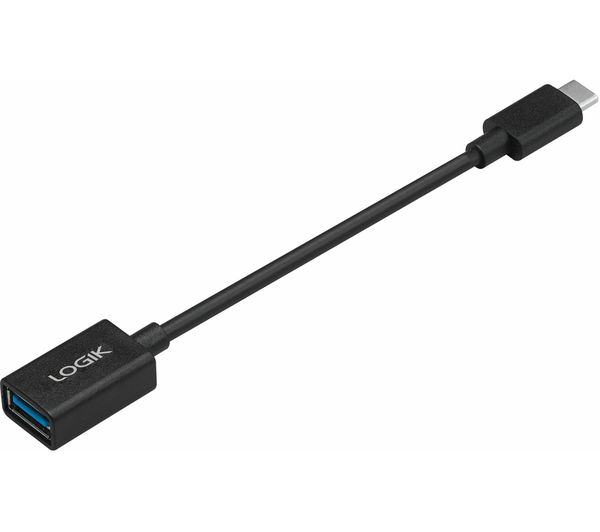 Image of LOGIK LUSBCAA23 USB-A to USB Type-C Adapter - 0.15 m
