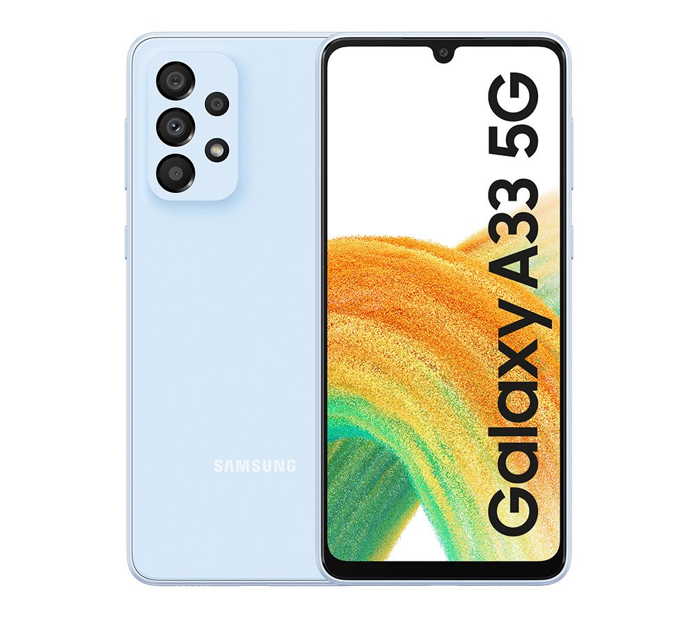 SAMSUNG Galaxy A33 5G - 128 GB, Awesome Blue, Blue