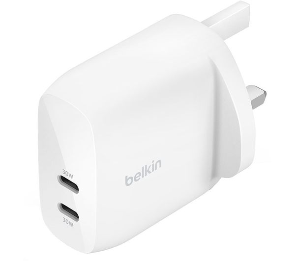 Belkin Wcb010mywh Universal Dual Usb Type C Mains Charger