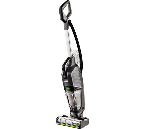 Image of BISSELL CrossWave HydroSteam Pet 3517E Upright Wet & Dry Vacuum Cleaner - Black & Silver