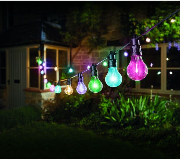Smart Garden Decor Festoon Lv String Lights Multicoloured Set Of 10