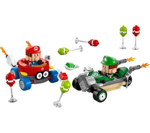 Lego Super Mario 72034 Mario Kart Baby Mario Vs Baby Luigi Set