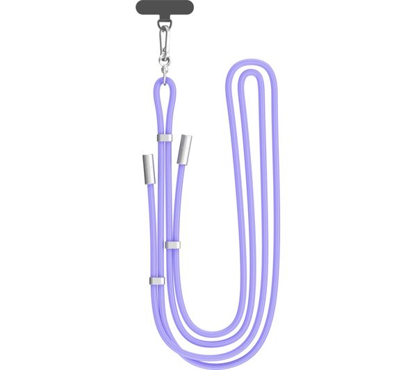 GOJI GCCLYPP26 2-in-1 USB Type-C Cable Crossbody Phone Lanyard - Purple