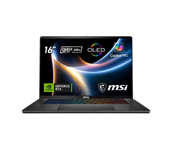 An image of MSI Stealth 16 AI+ 16" Gaming Laptop - Intel® Core™ Ultra 9, RTX 5070, 1 TB SSD