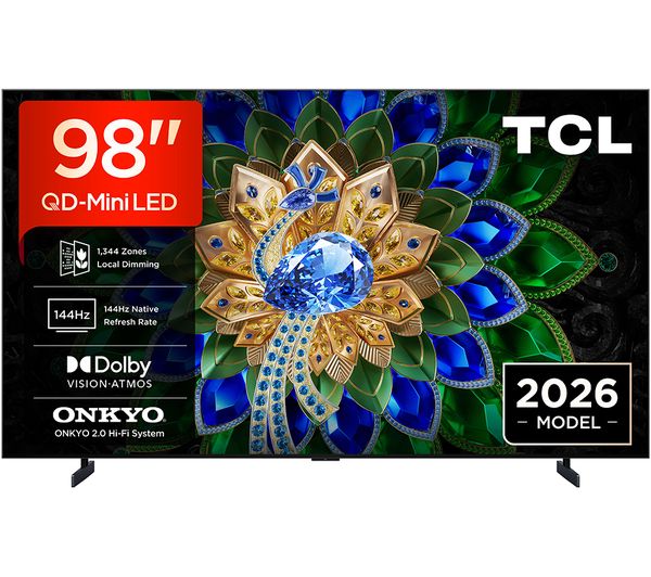 An image of TCL A400U 98" Premium Wallpaper QD-Mini LED 4K HDR Smart Google TV 2026 - 98A400U-UK