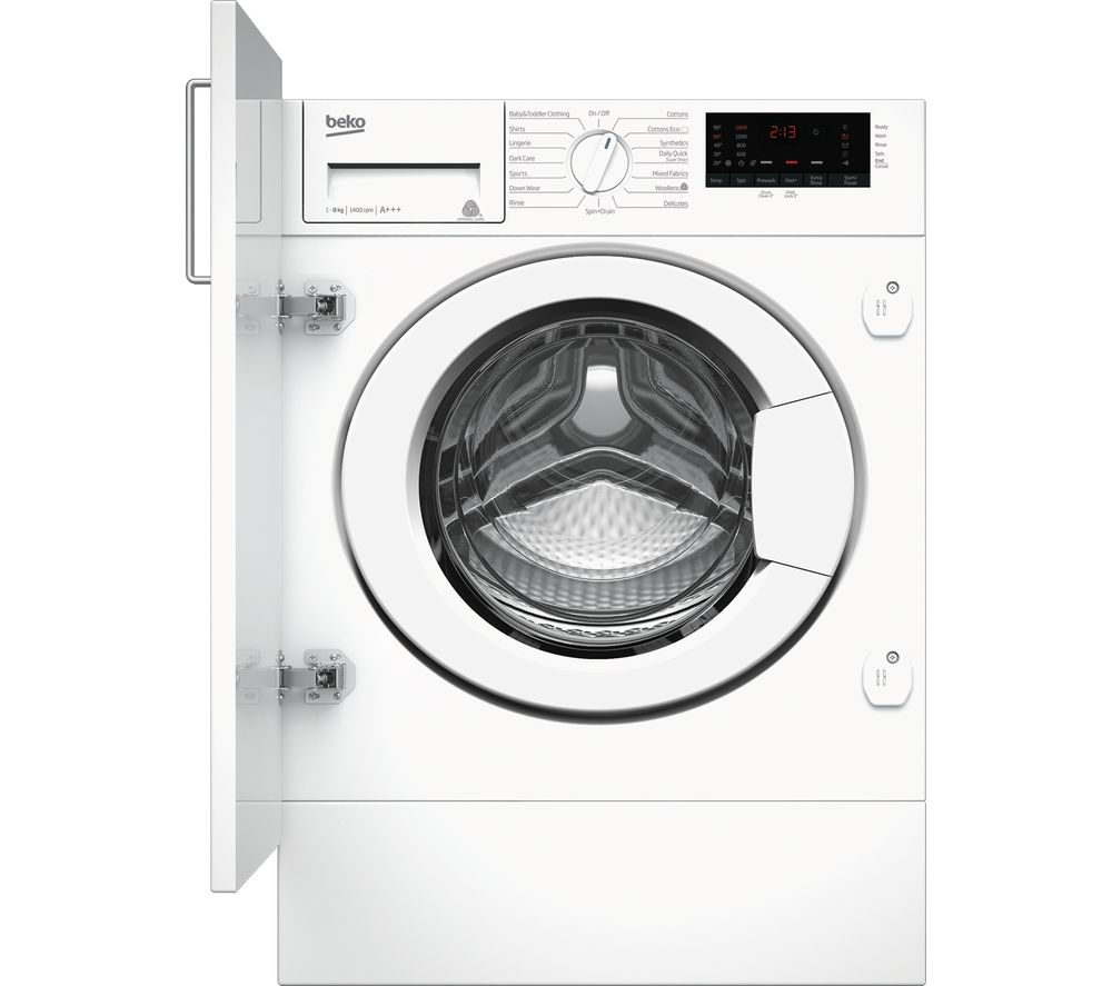 BEKO WIX845400 8 kg 1400 Spin Integrated Washing Machine