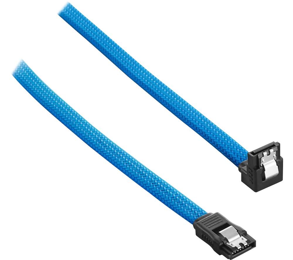 CABLEMOD ModMesh 60 cm Right Angle SATA 3 Cable - Light Blue