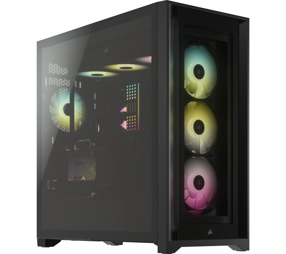CORSAIR iCUE 5000X RGB ATX Mid-Tower PC Case - Black