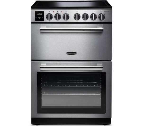 Rangemaster Professional Propl60ecss C 60 Cm Electric Ceramic Range Cooker Stainless Steel Chrome