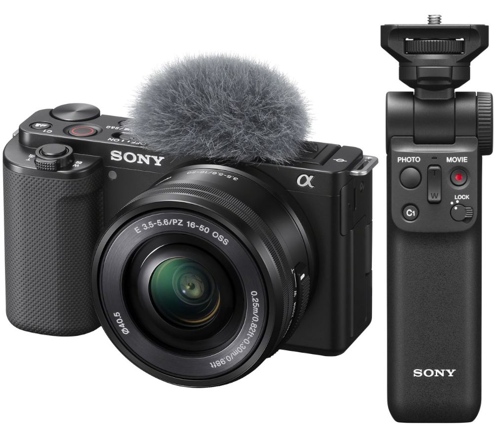 SONY ZV-E10L Mirrorless Vlogging Camera, 16-50 mm OSS Lens & GP-VPT2BT Shooting Grip Bundle review