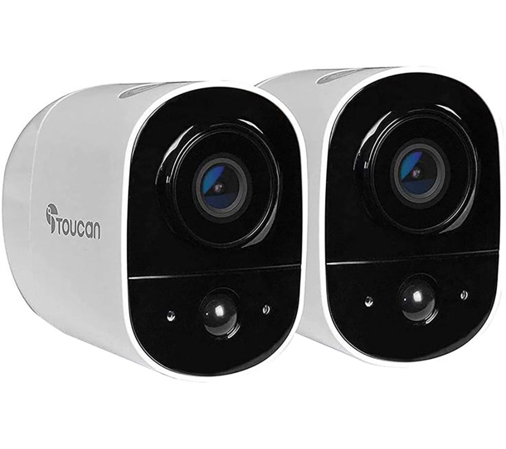 TOUCAN TWCK200WU-2EF Full HD 1080p WiFi Security Camera Kit - 2 Cameras