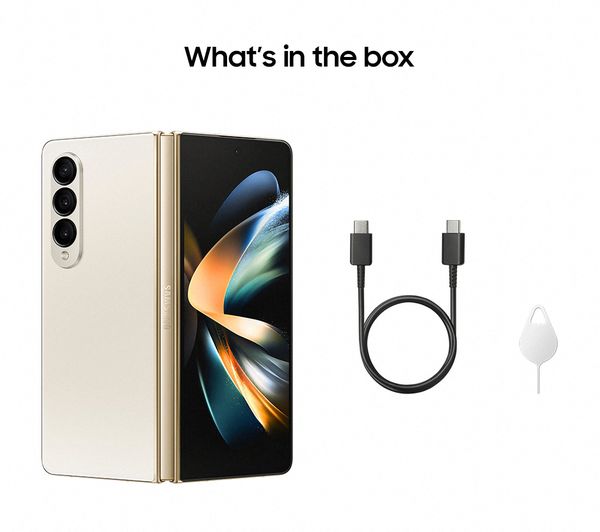 SM-F936BZECEUB - SAMSUNG Galaxy Z Fold4 - 512 GB, Beige - Currys