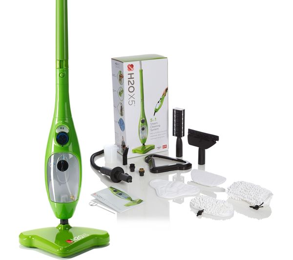 Image of H2O X5 Deluxe Edition Steam Mop - Green