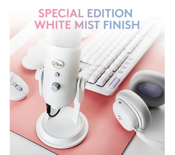 BLUE Yeti Aurora USB Streaming Microphone - White Mist - 988