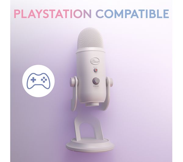 BLUE Yeti Aurora USB Streaming Microphone - White Mist - 988
