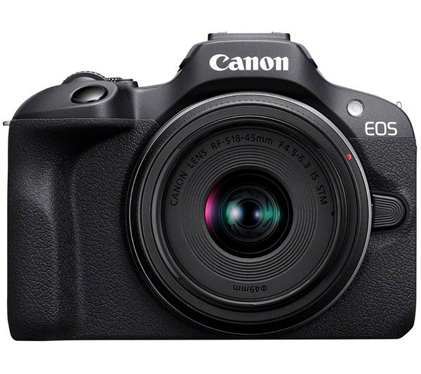 Image of CANON EOS R100 Mirrorless Camera with RF-S 18-45 mm f/4.5-6.3 IS STM Lens