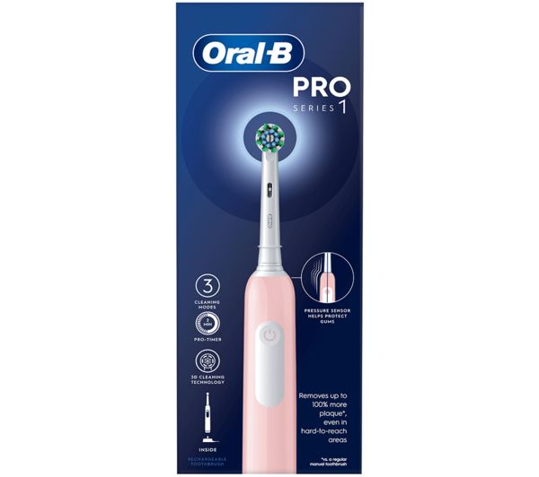 Oral B Pro 1 Cross Action Electric Toothbrush Pink