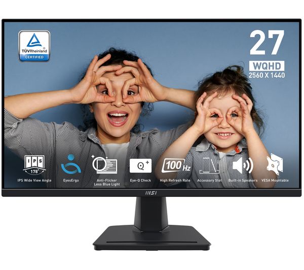Msi Pro Mp275q Quad Hd 27 Ips Monitor Black