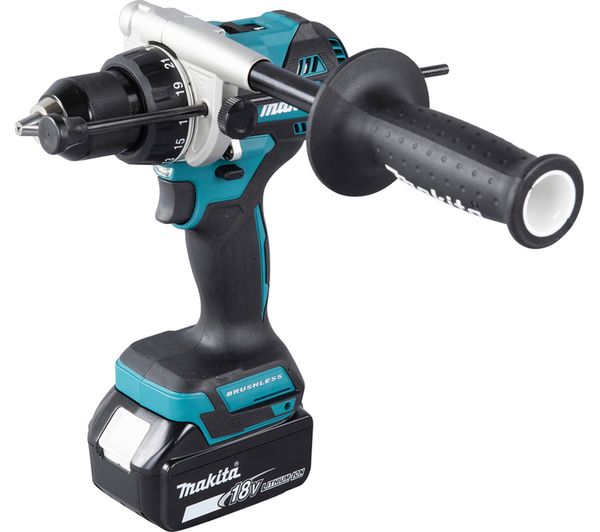 Makita Dhp486rtj Lxt Cordless Hammer Drill Blue Black