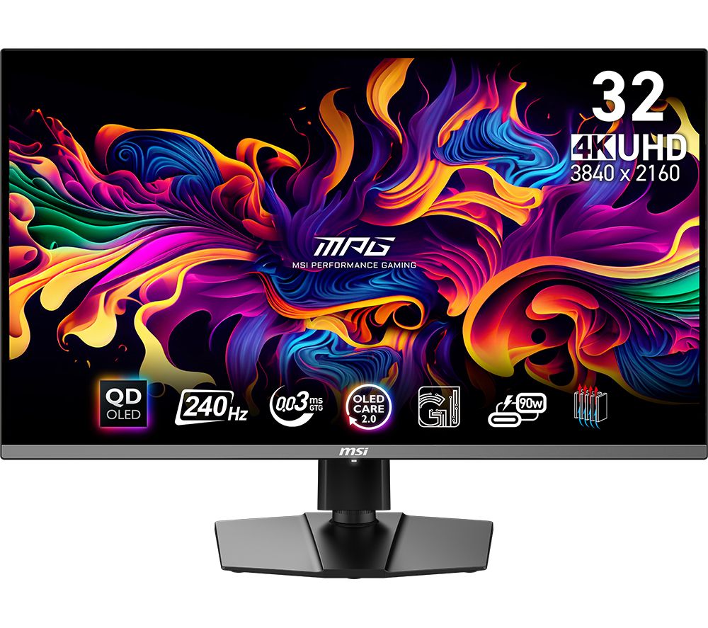 MPG 321URX 4K Ultra HD 32" Quantum Dot QD-OLED Gaming Monitor - Black