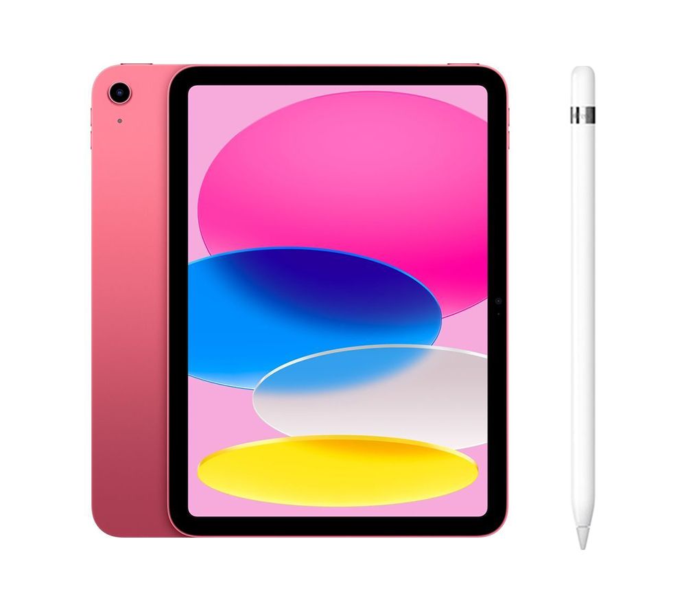 10.9” iPad (2022, 64 GB, Pink) & Pencil (1st Generation) Bundle