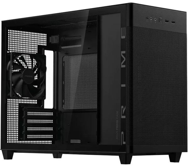 Asus Prime Ap201 Tg Mini Itx Mini Tower Pc Case Black Tempered Glass