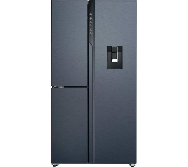 HAIER Series 7 HSPR79F18EWMB American-Style Smart Fridge Freezer - Brushed Black