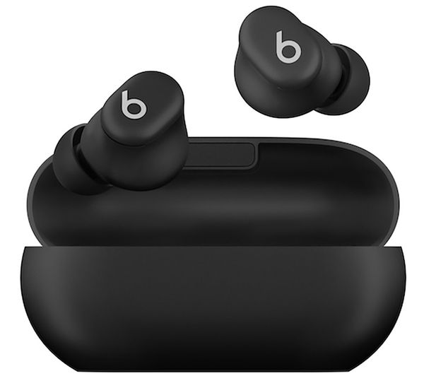 An image of BEATS Solo Buds Wireless Bluetooth Refurbished Earbuds - Matte Black, (Excellent Condition)
