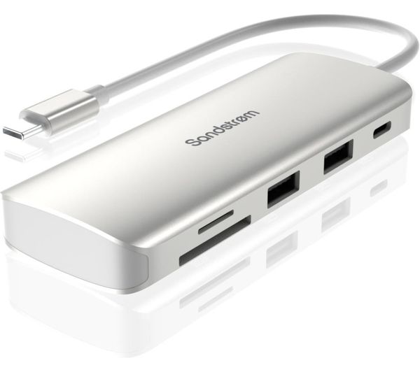 SANDSTROM S7IN1AP26 7-port USB Type-C Connection Hub