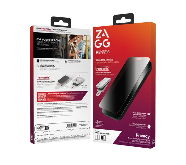 ZAGG InvisibleShield Glass Elite Pellicola Protettiva In Vetro Per Apple - Antimicrobica E Anti-impronte
