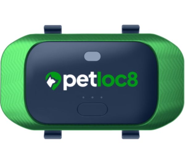 PETLOC8 Smart GPS Pet Tracker - Green & Black