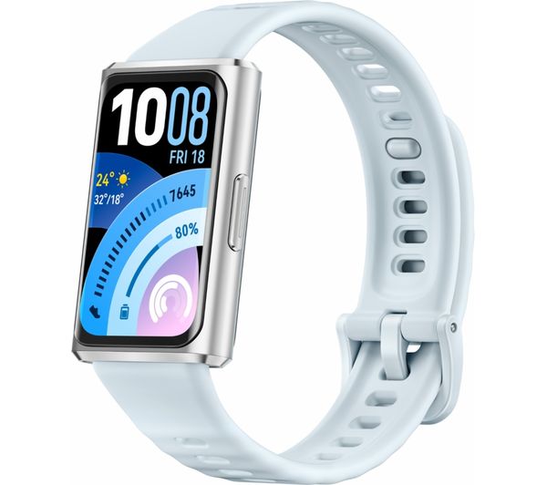 An image of HUAWEI Band 11 Pro Fitness Tracker - Isle Blue, Fluoroelastomer Strap
