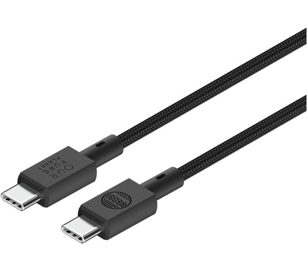 An image of OUR PURE PLANET USB-C to USB-C 100 W cable, 1m
