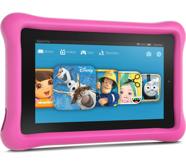 B018Y22H9C - AMAZON Fire 7 Tablet Kids Edition - 16 GB, Pink - Currys ...