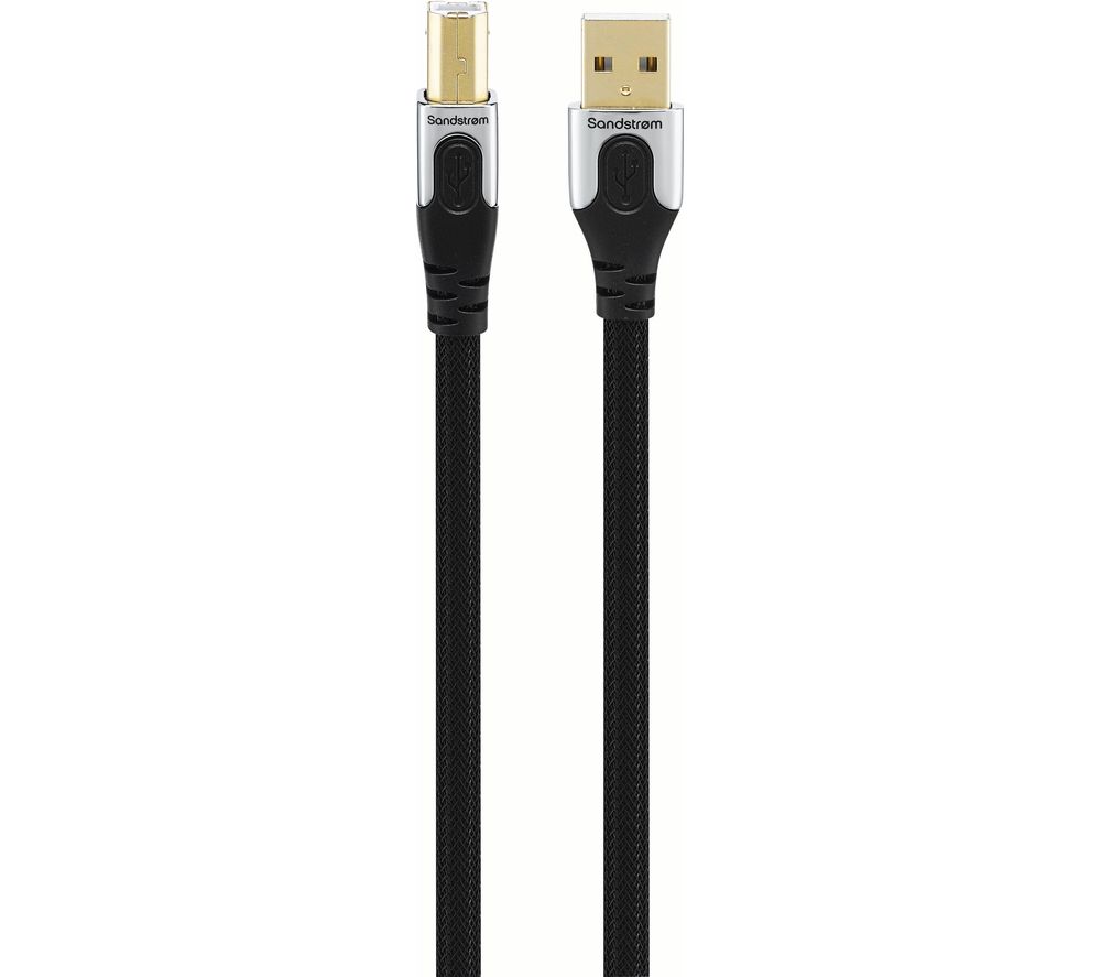 SANDSTROM SUSB18M17 Premium High Speed USB 2.0 A to B Cable review