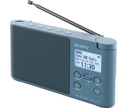 SONY XDR-S41D Portable DAB+/FM Clock Radio - Blue