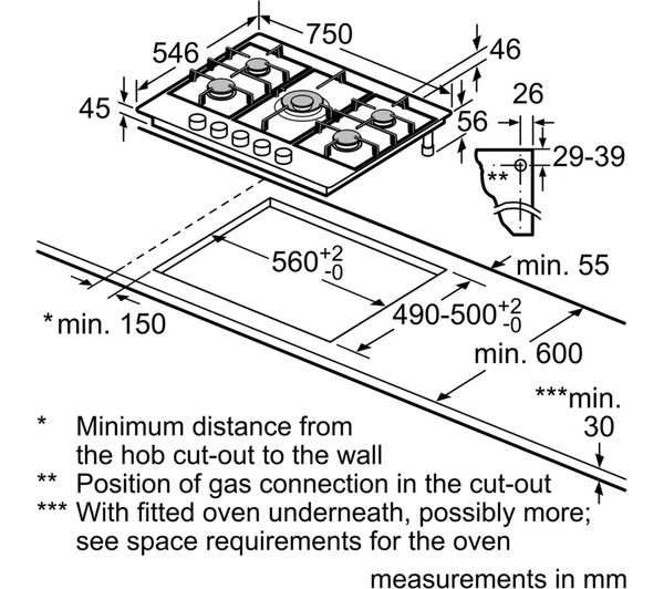 Neff n90 deals gas hob