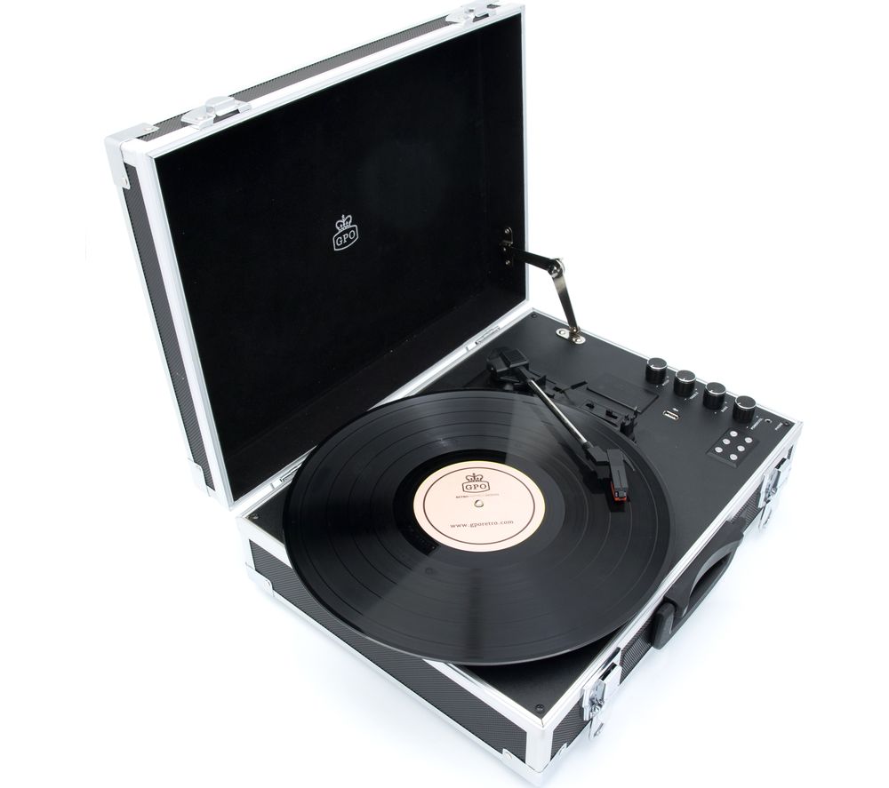 GPO Flight Portable Wireless Bluetooth Turntable