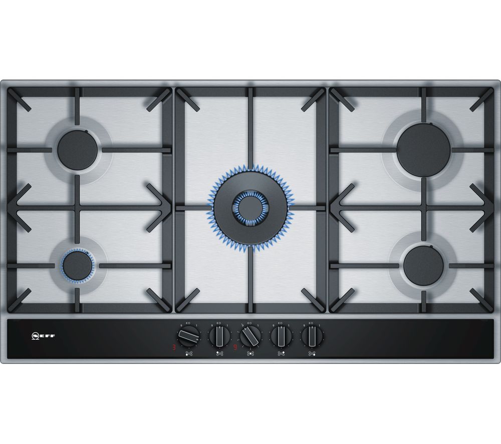 Buy NEFF T29DA69N0 Gas Hob - Stainless Steel | Free Delivery | Currys