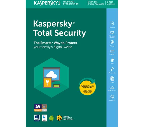 KASPERSKY Total Security 2018 - 1 year for 5 devices