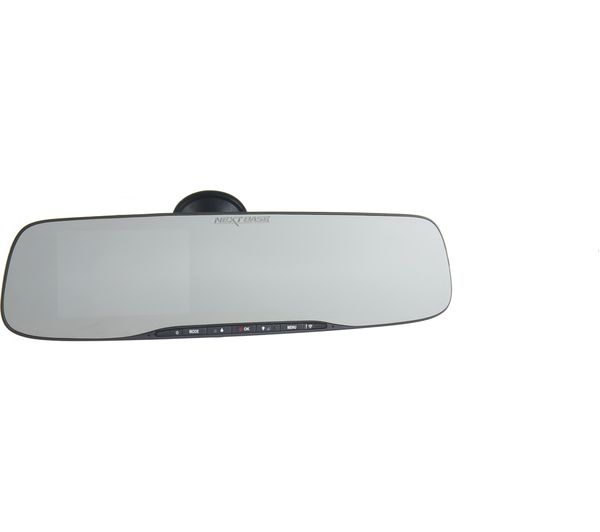 Black Nextbase NBDVRMIRROR Rear View Mirror Dash Cam Full 1080p HD In Car Camera DVR Digital Driving Video Recorder with Built-In Wi-Fi 
