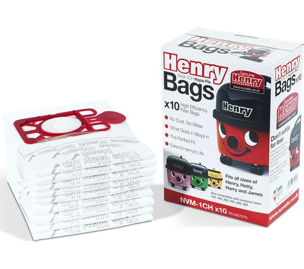 Numatic Genuine Henry Dust Bags Pack Of 10